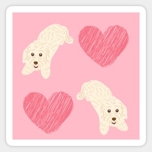 Maltipoo Love Sticker